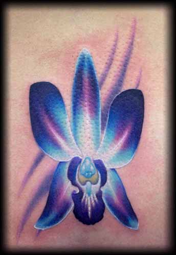 Looking for unique  Tattoos? blue orchid